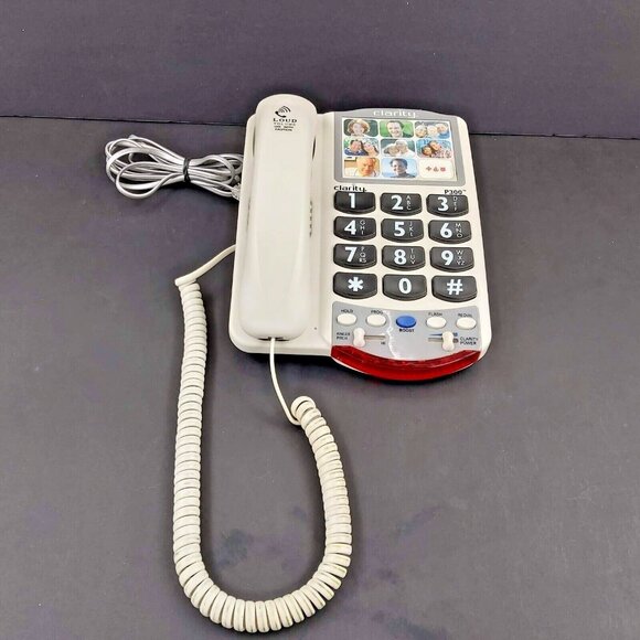 Plantronics Clarity P300 Big Buttons Amplified Volume Programmable Corded Phone - Picture 1 of 12